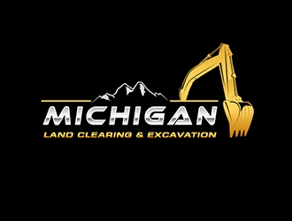Michigan Land Clearing and Excavation  logo design by PrimalGraphics