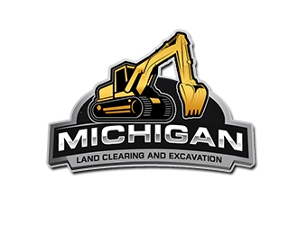 Michigan Land Clearing and Excavation  logo design by PrimalGraphics