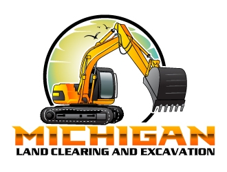 Michigan Land Clearing and Excavation  logo design by uttam