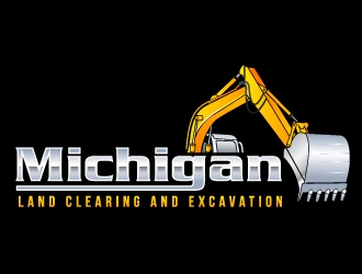 Michigan Land Clearing and Excavation  logo design by uttam