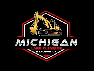 Michigan Land Clearing and Excavation  logo design by PrimalGraphics