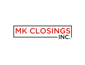 MK Closings Inc. logo design by Diancox