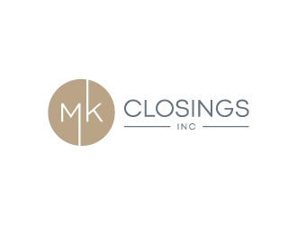 MK Closings Inc. logo design by Janee