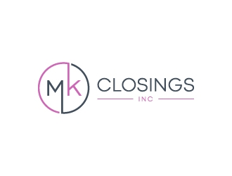 MK Closings Inc. logo design by Janee