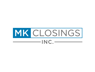 MK Closings Inc. logo design by logitec