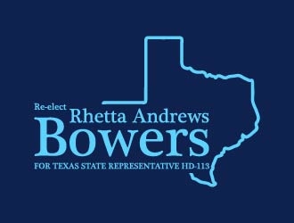 Re-Elect Rhetta Andrews Bowers For Texas State Representative HD-113 logo design by maserik