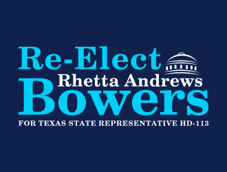 Re-Elect Rhetta Andrews Bowers For Texas State Representative HD-113 logo design by hidro