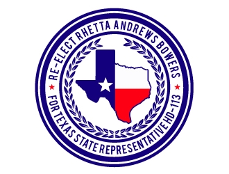 Re-Elect Rhetta Andrews Bowers For Texas State Representative HD-113 logo design by AamirKhan