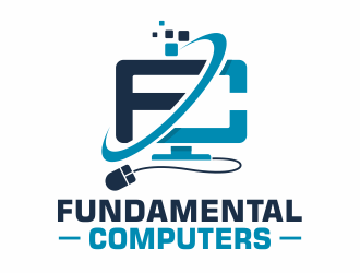 Fundamental Computers  logo design by agus
