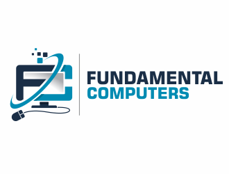 Fundamental Computers  logo design by agus