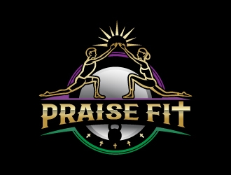 PRAISE FIT logo design by Krafty