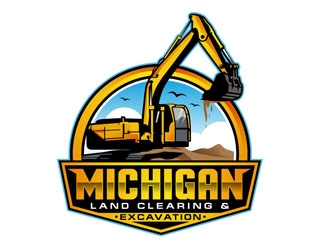 Michigan Land Clearing and Excavation  logo design by DreamLogoDesign