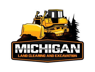 Michigan Land Clearing and Excavation  logo design by daywalker