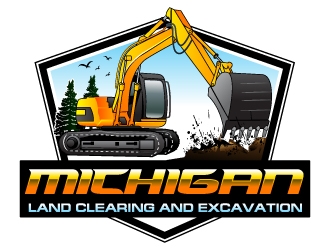 Michigan Land Clearing and Excavation  logo design by uttam