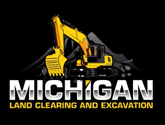 Michigan Land Clearing and Excavation  logo design by AamirKhan