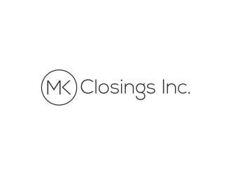 MK Closings Inc. logo design by checx