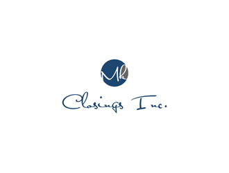 MK Closings Inc. logo design by clayjensen