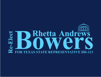 Re-Elect Rhetta Andrews Bowers For Texas State Representative HD-113 logo design by GemahRipah