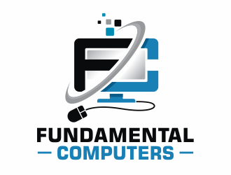 Fundamental Computers  logo design by agus