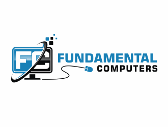 Fundamental Computers  logo design by agus