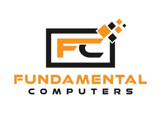 Fundamental Computers  logo design by logographix
