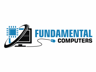 Fundamental Computers  logo design by agus