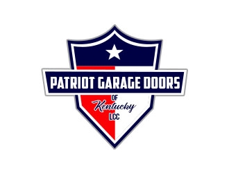 Patriot Garage Doors logo design by Benok