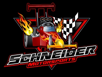 Schneider Motorsports logo design by uttam