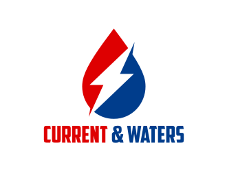 Current & Waters logo design by GemahRipah