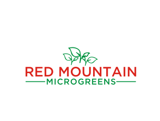 Red Mountain Microgreens logo design by Diancox