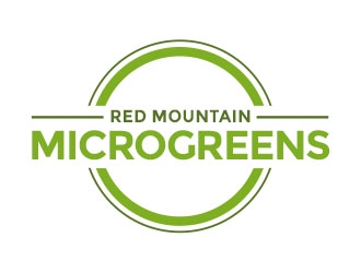 Red Mountain Microgreens logo design by Benok