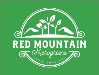 Red Mountain Microgreens logo design by Eko_Kurniawan