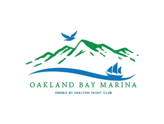 Oakland Bay Marina, owned by Shelton Yacht Club logo design by heba