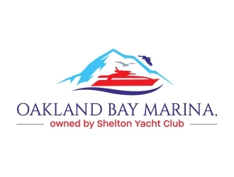 Oakland Bay Marina, owned by Shelton Yacht Club logo design by adwebicon