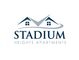 Stadium Heights Apartments logo design by Marianne