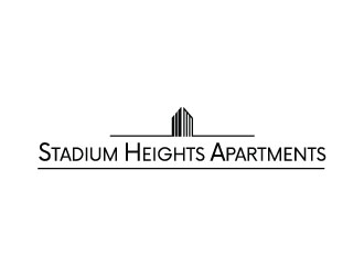 Stadium Heights Apartments logo design by Kabupaten