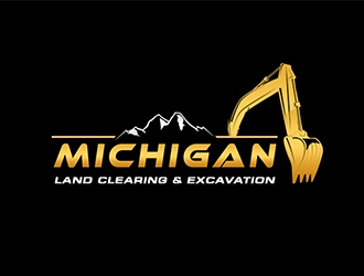 Michigan Land Clearing and Excavation  logo design by PrimalGraphics