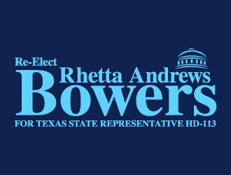 Re-Elect Rhetta Andrews Bowers For Texas State Representative HD-113 logo design by iamjason