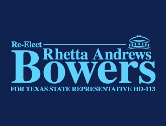 Re-Elect Rhetta Andrews Bowers For Texas State Representative HD-113 logo design by iamjason