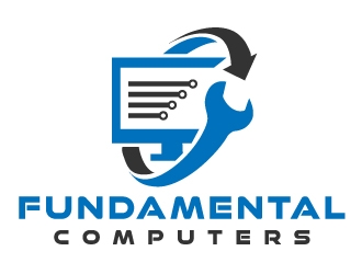Fundamental Computers  logo design by logographix