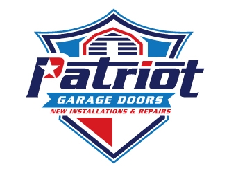 Patriot Garage Doors logo design by REDCROW