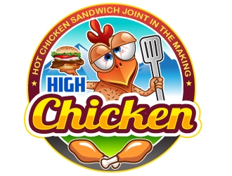 High Chicken  logo design by Suvendu