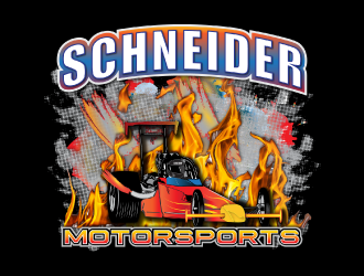 Schneider Motorsports logo design by nona