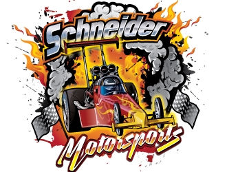 Schneider Motorsports logo design by REDCROW