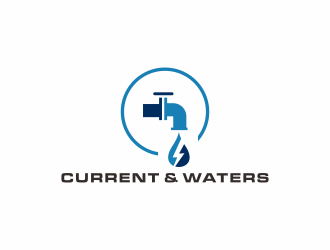Current & Waters logo design by checx