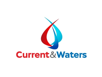 Current & Waters logo design by Marianne