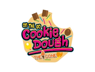 On The Go Cookie Dough logo design by azure