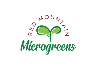 Red Mountain Microgreens logo design by Bl_lue