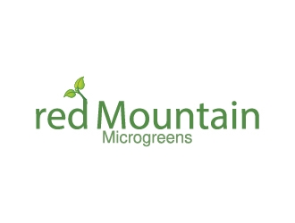 Red Mountain Microgreens logo design by Shailesh