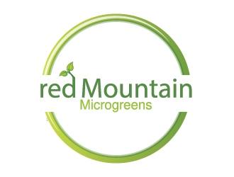 Red Mountain Microgreens logo design by Shailesh